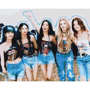 Картина по номерам "KPOP кпоп группа GI-dle Джи Айдл "