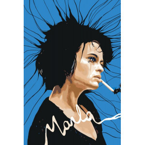 Картина по номерам "Бойцовский клуб: Марла Сингер - Хелена Бонем Картер"