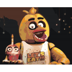 Картина по номерам "Фнаф Five nights at Freddy's Чика"