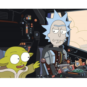Картина по номерам "Рик и Морти Rick and Morty: Йода "