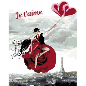 Картина по номерам "Je t'aime"