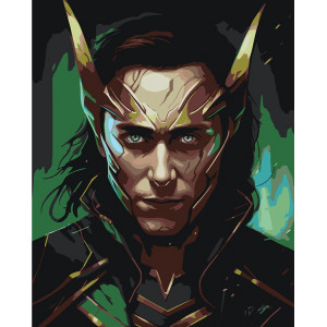 Картина по номерам "Марвел Marvel: Бог обману Локі"