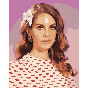 Картина по номерам "Lana Del Rey Лана Дель Рей 6"