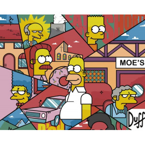Картина по номерам "Simpsons Симпсоны: Арт"