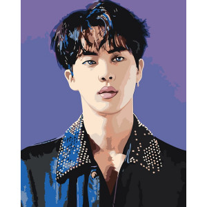 Картина по номерам "Корейская K-POP группа BTS Джин"