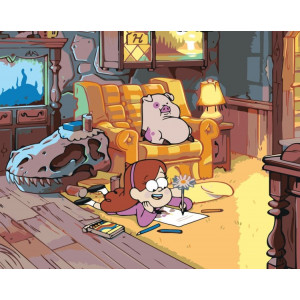 Картина по номерам "Gravity Falls Гравіті Фолз: Мейбл та Пухля 3"
