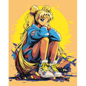 Картина по номерам "Аніме Сейлор Мун Sailor Moon: сонце арт"