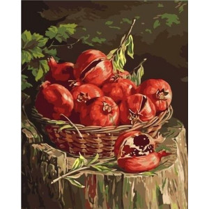 Картина по номерам "Корзина гранат"