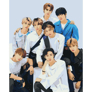 Картина по номерам "Stray Kids Стрей Кидс: Группа"