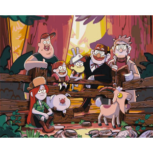 Картина по номерам "Gravity Falls Гравіті Фолз: Персонажі"