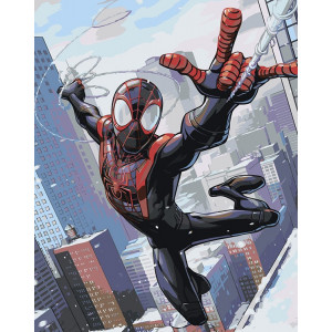 Картина по номерам "Человек паук Spiderman: Майлз Моралес"