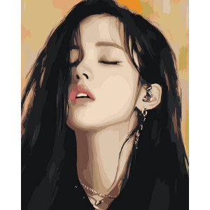 Картина по номерам "K-POP кпоп BlackPink: Ким Джису арт"