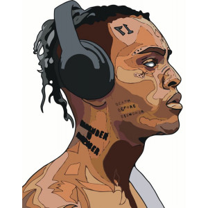 Картина по номерам "XXXTENTACION 1"