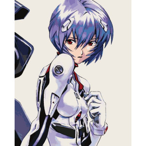 Картина по номерам "Evangelion Евангелион: Рей Аянами 5"