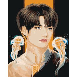 Картина по номерам "Stray Kids Стрей Кидс: Хван Хёнджин Арт"