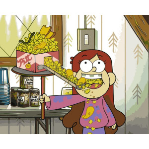 Картина по номерам "Gravity Falls Гравити Фолз: Довольная Мейбл"
