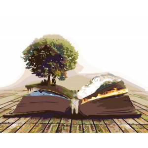 Картина по номерам "Волшебная книга"