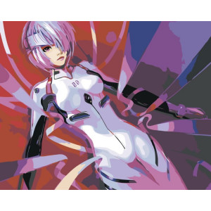 Картина по номерам "Evangelion Євангеліон: Рей Аянамі 2"