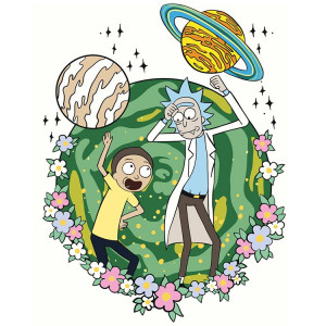 Картина по номерам "Рік та Морті Rick and Morty: Космос арт"