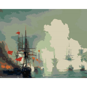 Картина по номерам "Синопский бой"