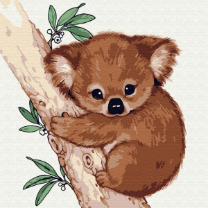 Картина по номерам "Маленька коала"