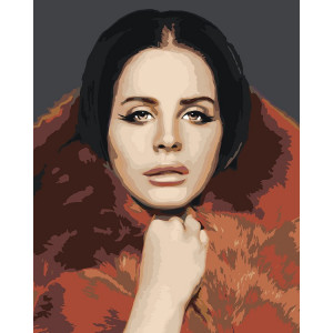 Картина по номерам "Lana Del Rey Лана Дель Рей: портрет"