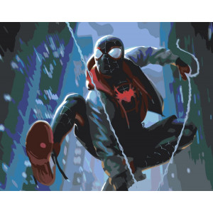 Картина по номерам "Людина павук Spiderman: Майлз Моралес"