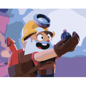 Картина по номерам "Brawl Stars Бравл Старс: Динамайк"