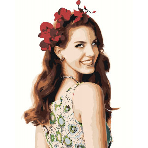 Картина по номерам "Lana Del Rey Лана Дель Рей 4"