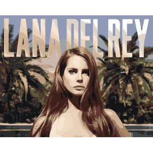 Картина по номерам "Lana Del Rey Лана Дель Рей: Обкладинка альбому 2"