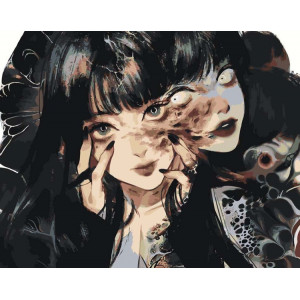 Картина по номерам "Аниме: Дзюндзи Ито Tomie Томиэ Манга"