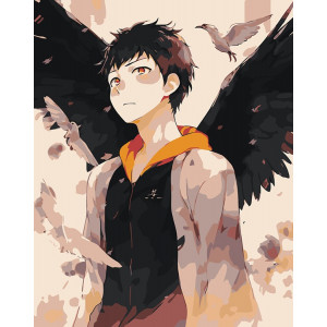 Картина по номерам "Аниме Волейбол Haikyu: Юу Нишиноя с крыльями"