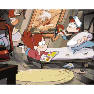 Картина по номерам "Gravity Falls Гравити Фолз: Мейбл и Диппер 3"