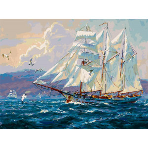Картина по номерам "Море. Чайки"