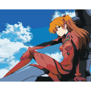 Картина по номерам "Evangelion Євангеліон: Аска Ленглі 2"