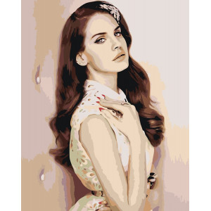 Картина по номерам "Lana Del Rey Лана Дель Рей 8"