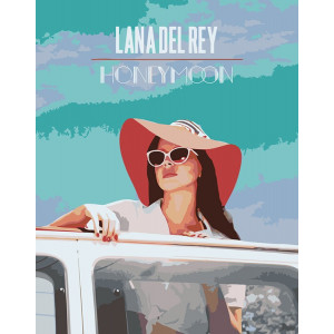 Картина по номерам "Lana Del Rey Лана Дель Рей: Обложка альбома 4"