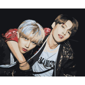 Картина по номерам "Stray Kids Стрей Кидс KPOP кпоп "