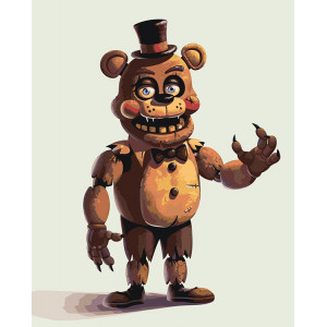 Картина по номерам "Фнаф Five nights at Freddy's Фредді"