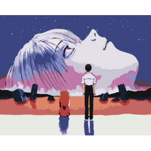 Картина по номерам "Evangelion Євангеліон: Постер Кінець Євангеліону"