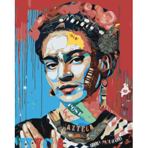 Картина по номерам "Pop Art Поп-арт: Фрида Кало 2"