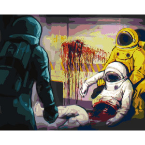 Картина по номерам "Among Us Амонг Ас: Арт с персонажами 4"