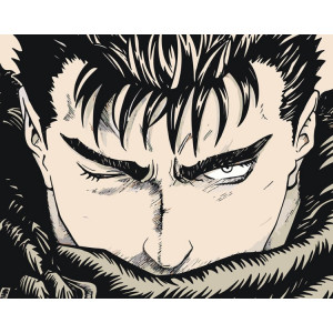 Картина по номерам "Берсерк Berserk манга аниме: Гатс "