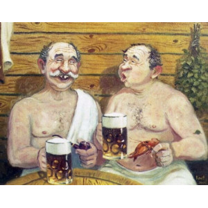 Картина по номерам "Лазня"