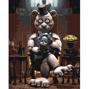 Картина по номерам "Фнаф Freddy's Фантайм Фредди "