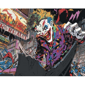 Картина по номерам "Джокер Joker: Лиходій з коміксів"