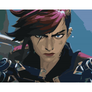 Картина по номерам "League of legends. Аркейн - Вай"