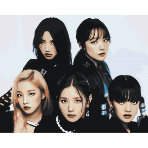 Картина по номерам "KPOP кпоп группа GI-dle Джи Айдл "