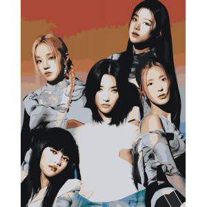 Картина по номерам "KPOP кпоп группа GI-dle Джи Айдл "