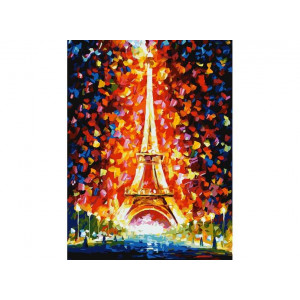Картина по номерам "Париж - вогні Ейфелевої вежі"